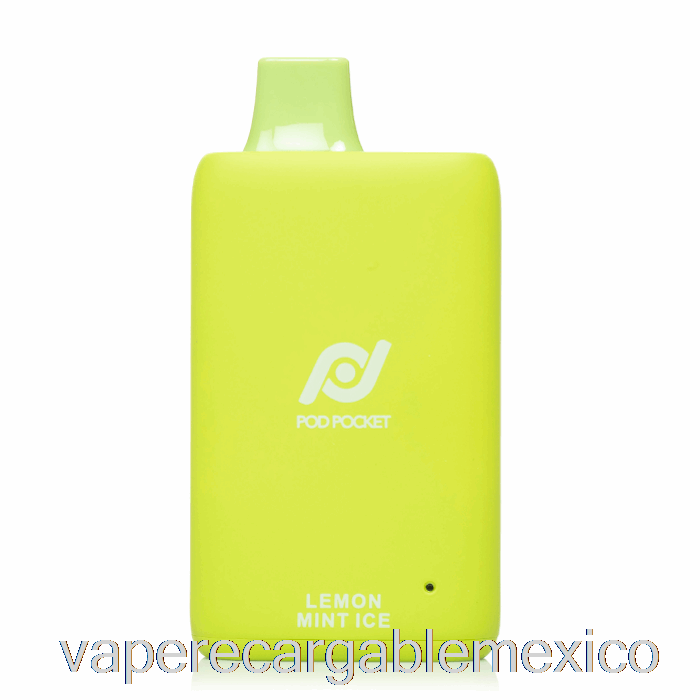Vape Recargable Pod Pocket 7500 Desechable Limón Menta Hielo